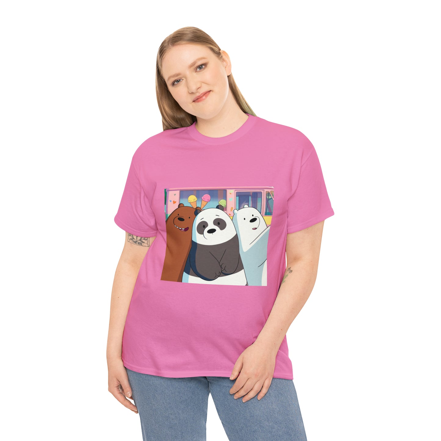 We Bare Bears Unisex Heavy Cotton Tee