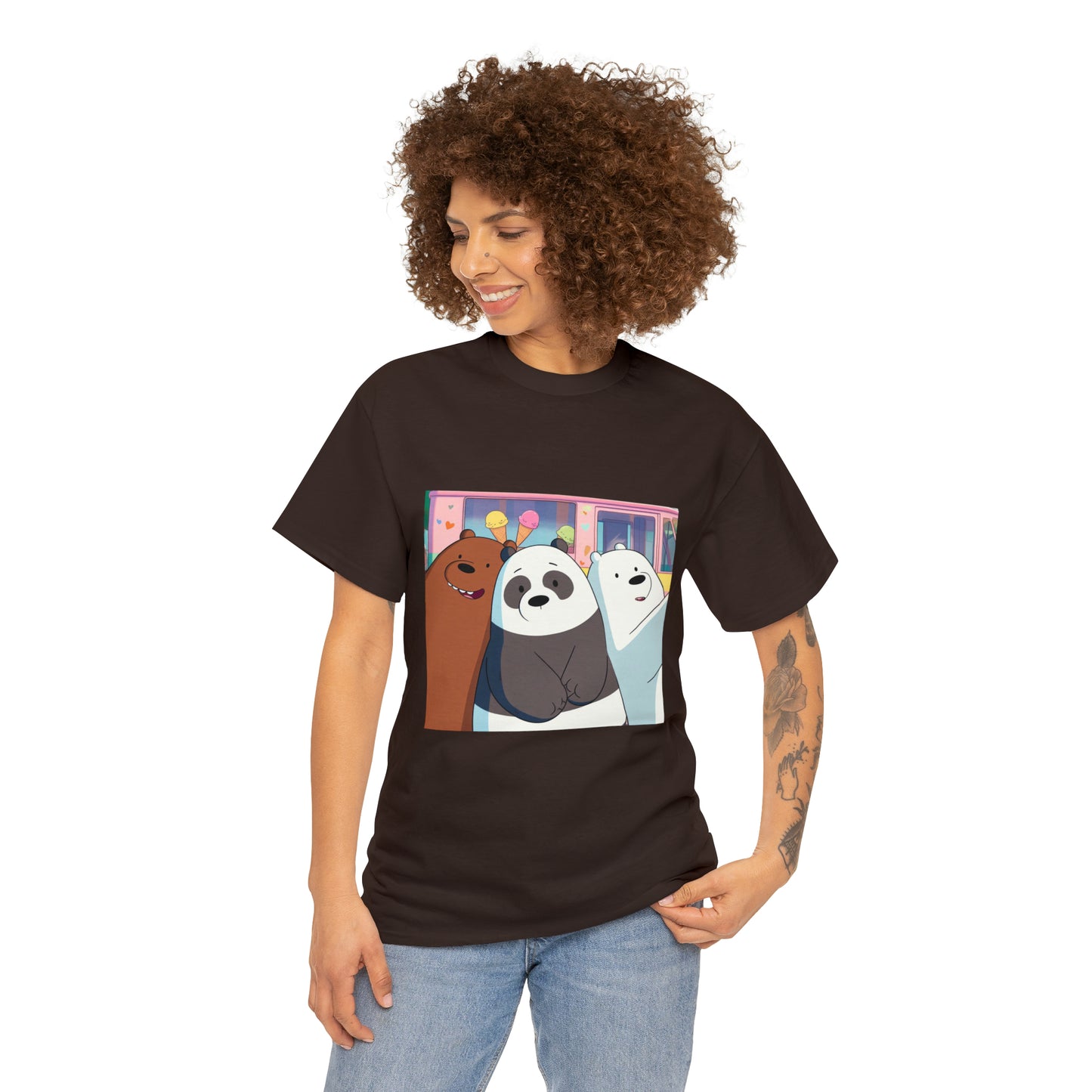 We Bare Bears Unisex Heavy Cotton Tee