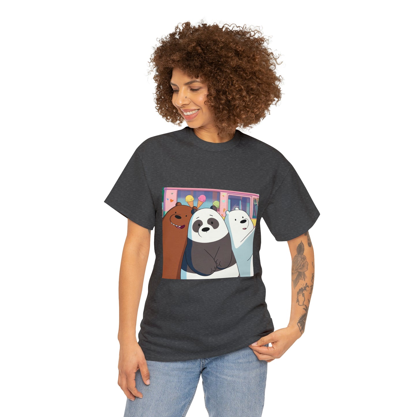 We Bare Bears Unisex Heavy Cotton Tee