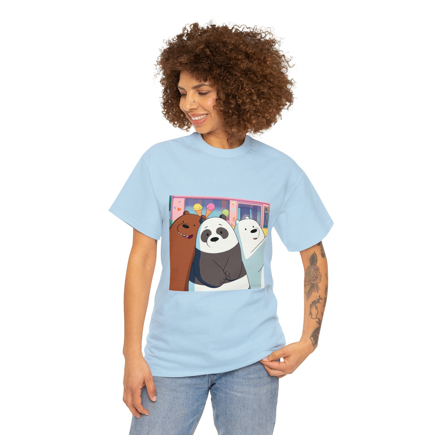 We Bare Bears Unisex Heavy Cotton Tee