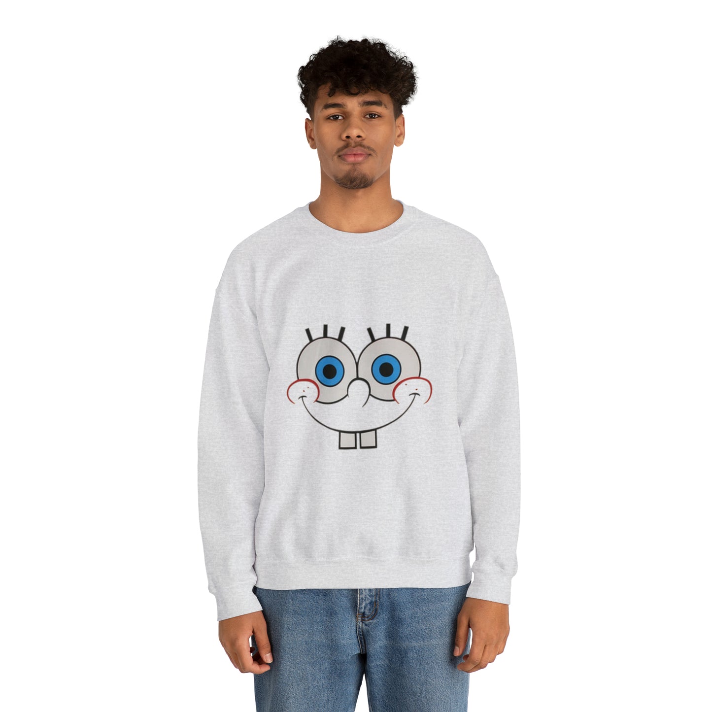 Spongebob Face Unisex Heavy Blend™ Crewneck Sweatshirt