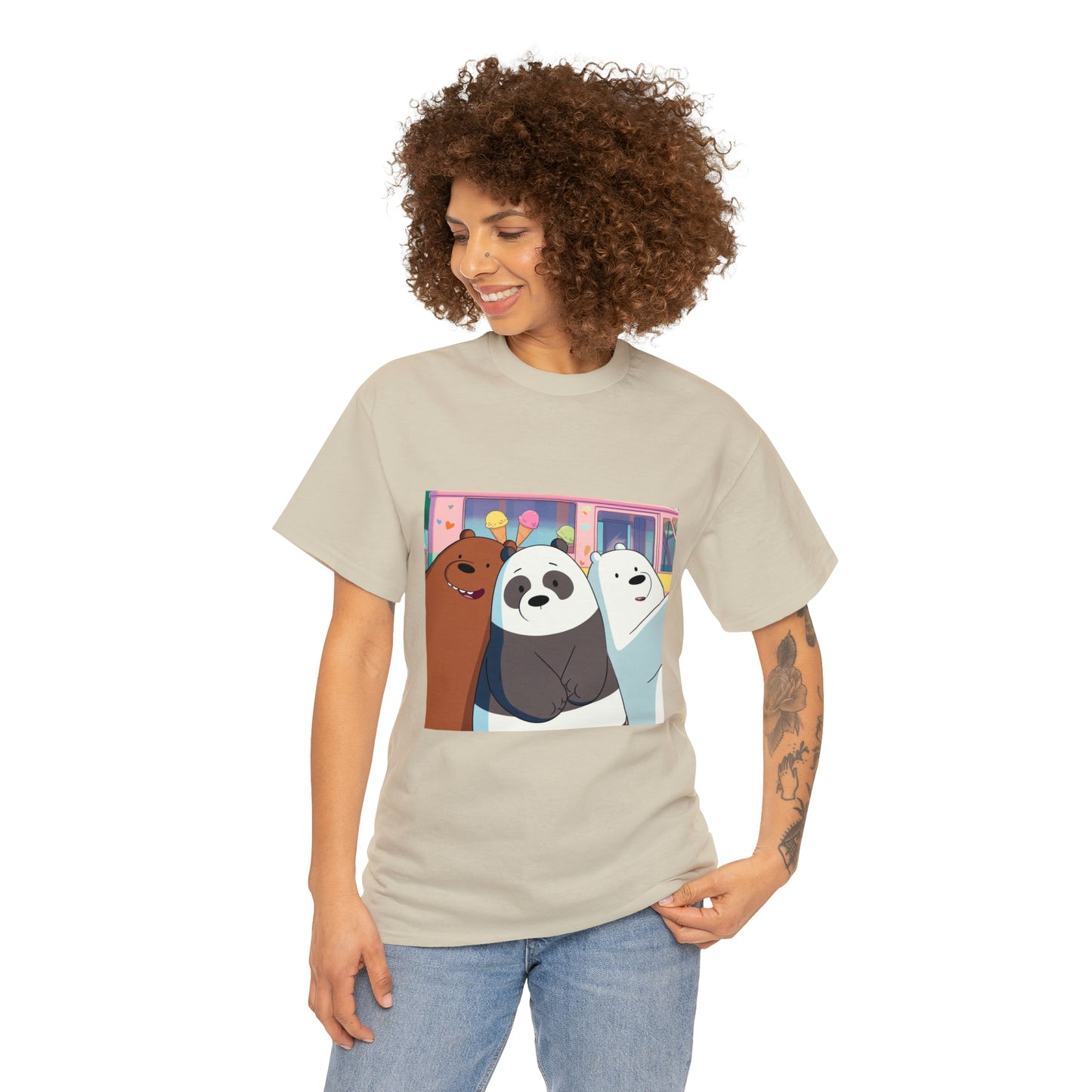 We Bare Bears Unisex Heavy Cotton Tee