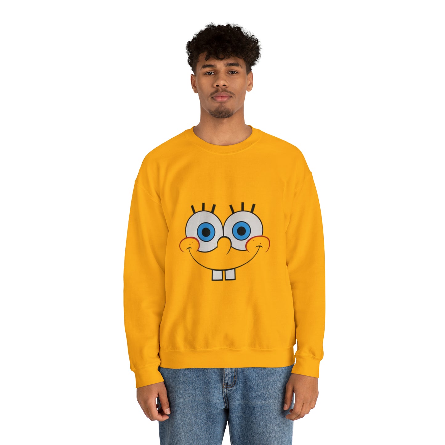 Spongebob Face Unisex Heavy Blend™ Crewneck Sweatshirt
