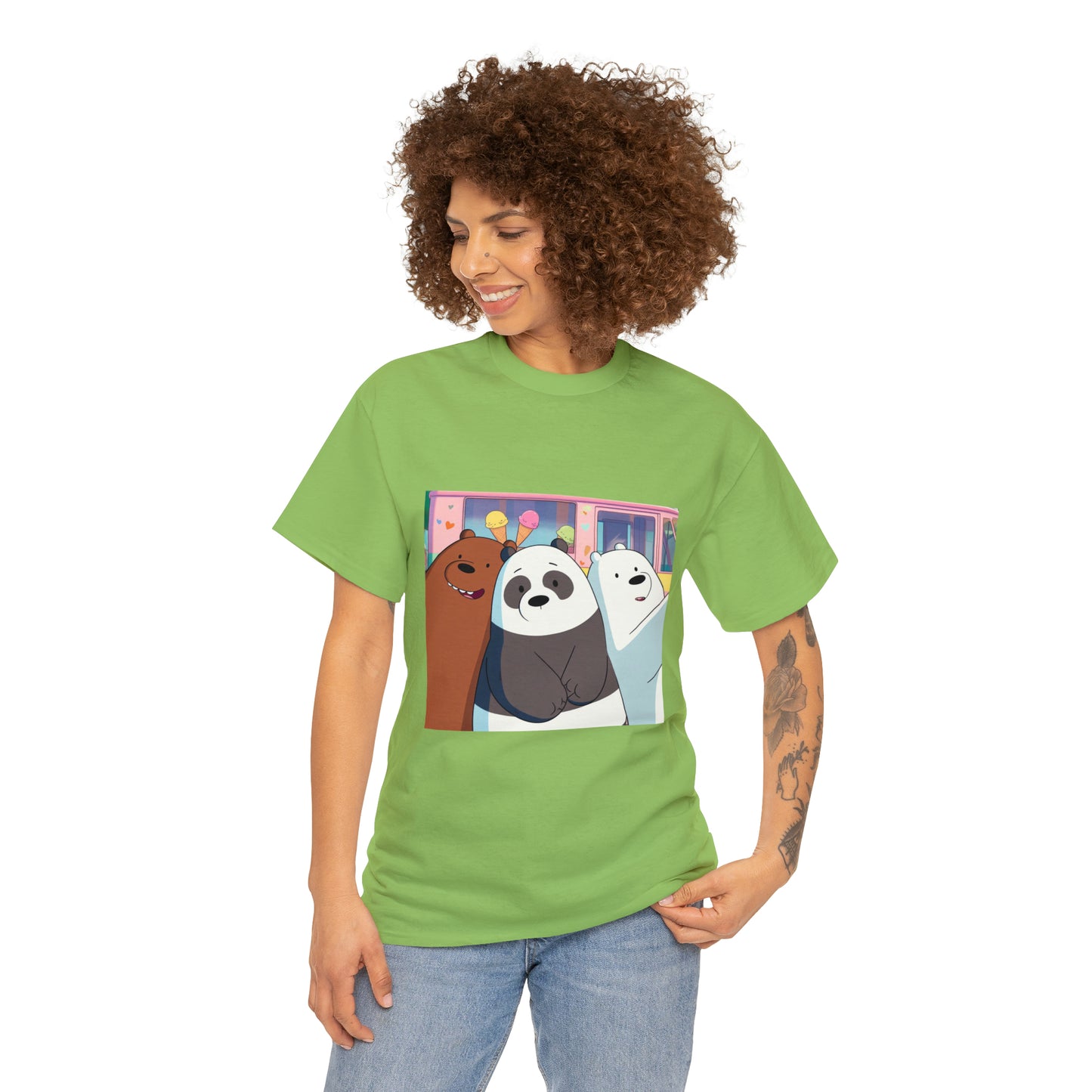 We Bare Bears Unisex Heavy Cotton Tee