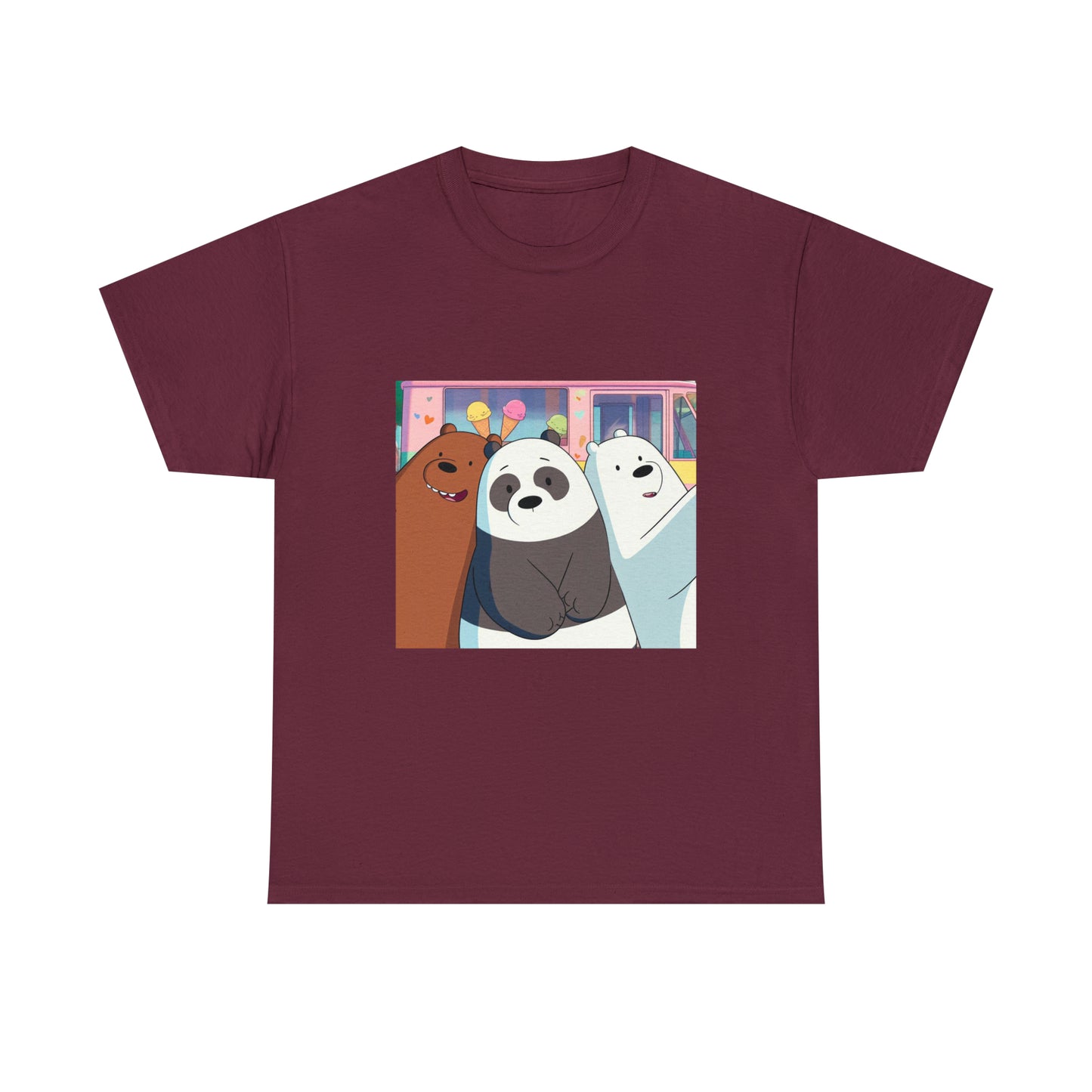 We Bare Bears Unisex Heavy Cotton Tee