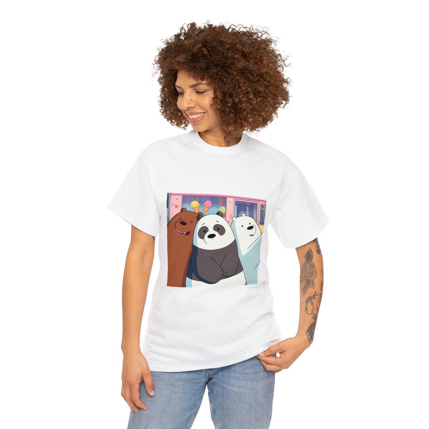 We Bare Bears Unisex Heavy Cotton Tee