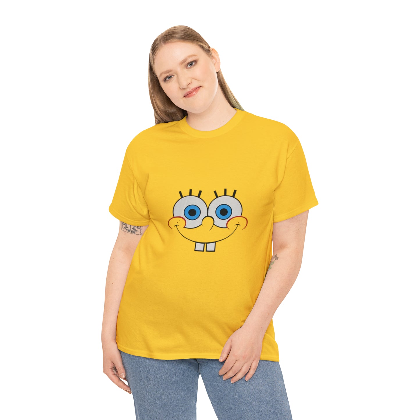 SpongeBob Face Unisex Heavy Cotton Tee