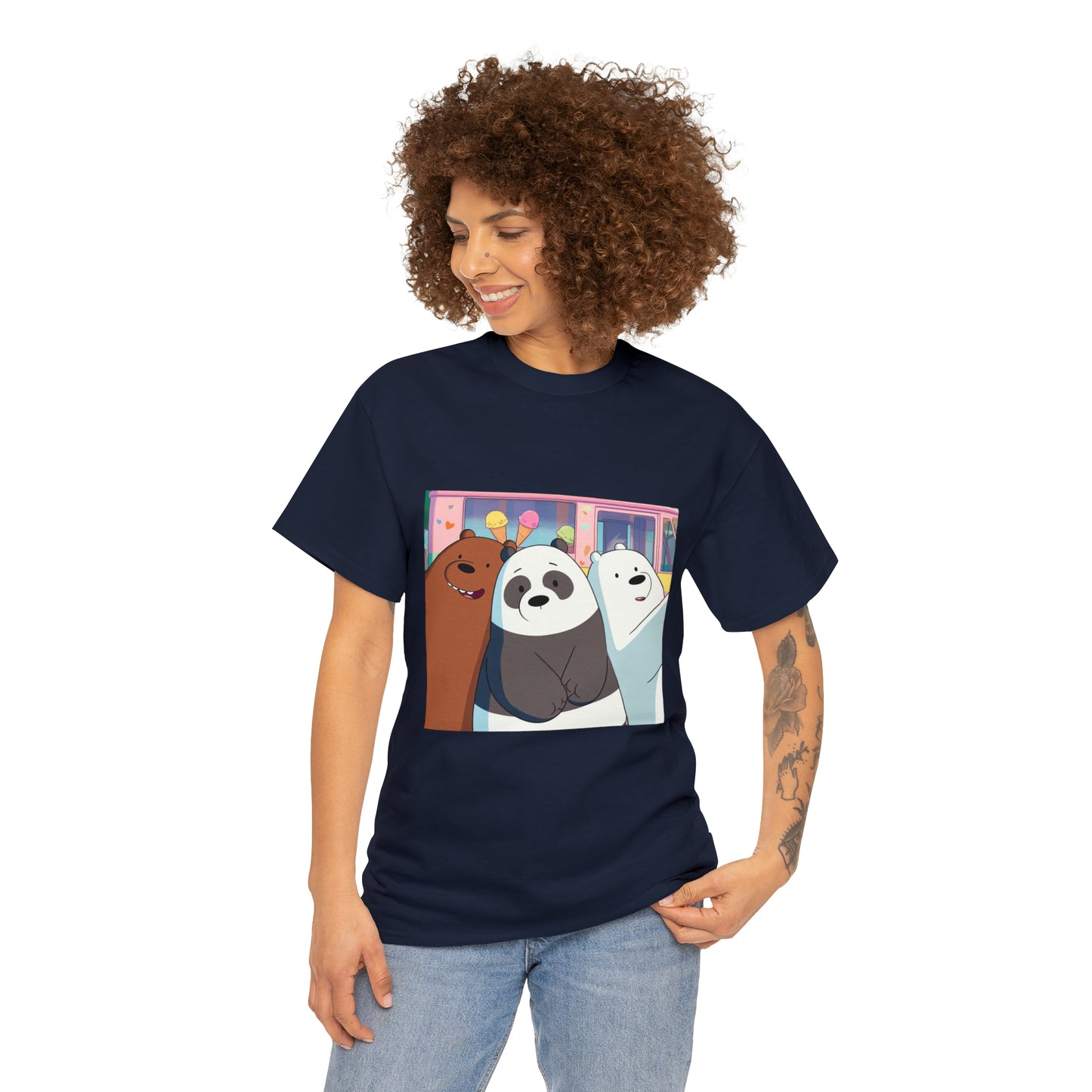 We Bare Bears Unisex Heavy Cotton Tee