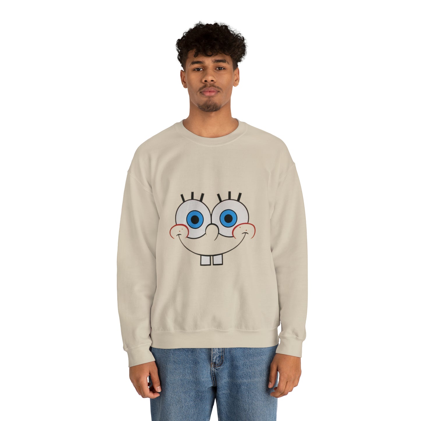 Spongebob Face Unisex Heavy Blend™ Crewneck Sweatshirt