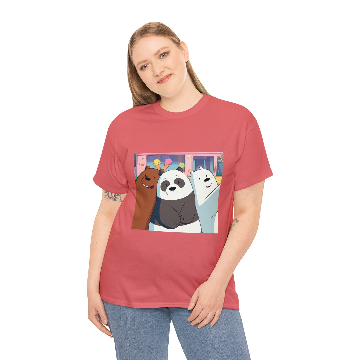 We Bare Bears Unisex Heavy Cotton Tee
