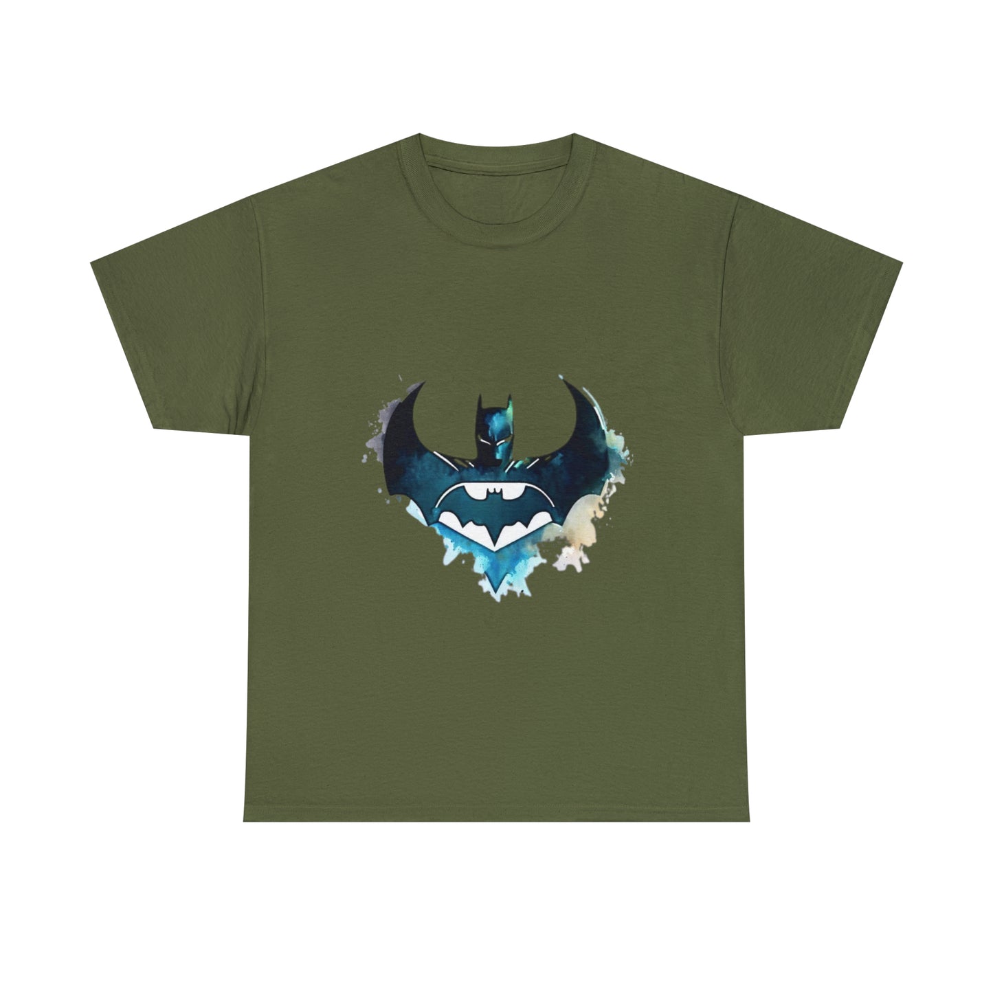 Batman Bat Signal Watercolor Cotton Tee