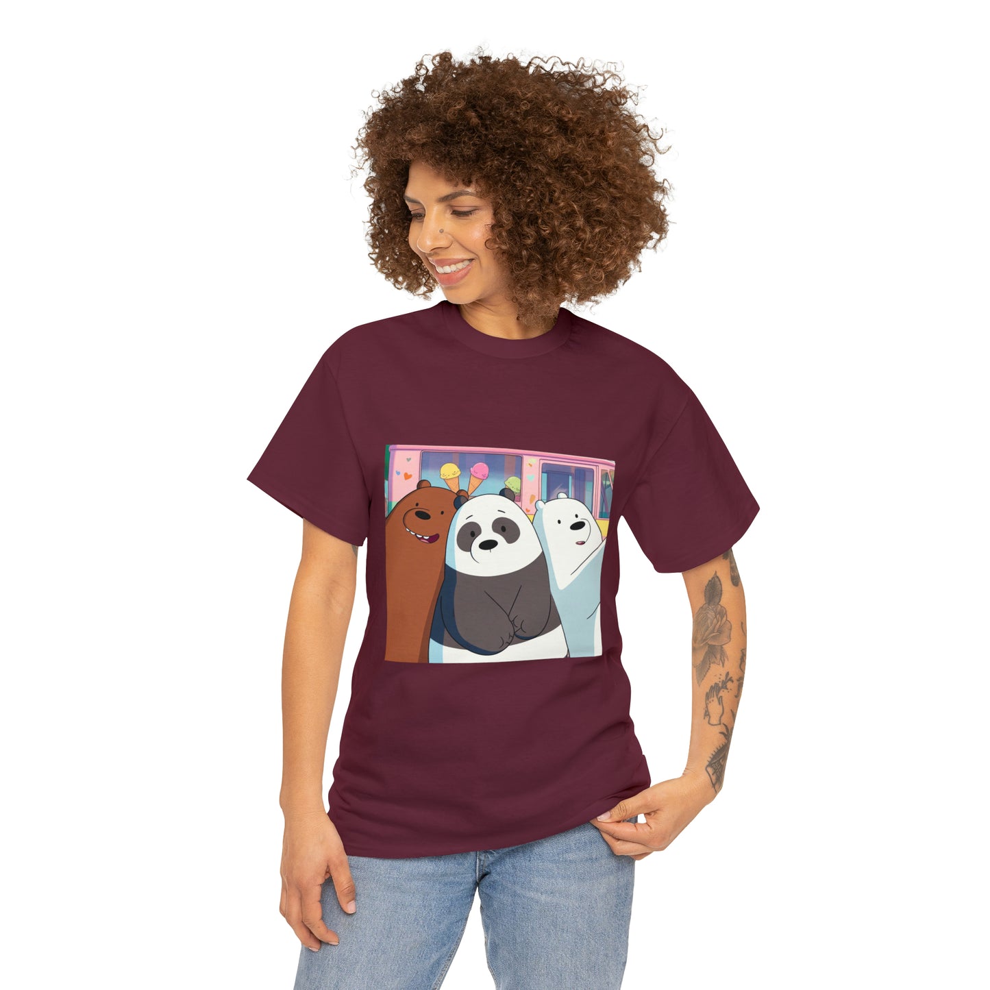 We Bare Bears Unisex Heavy Cotton Tee