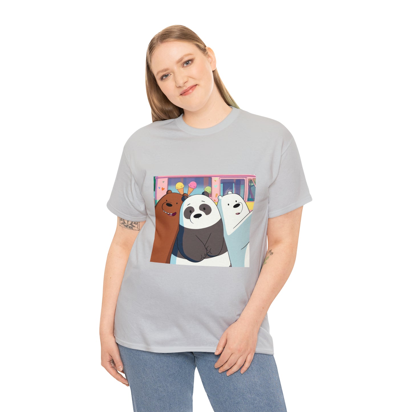 We Bare Bears Unisex Heavy Cotton Tee