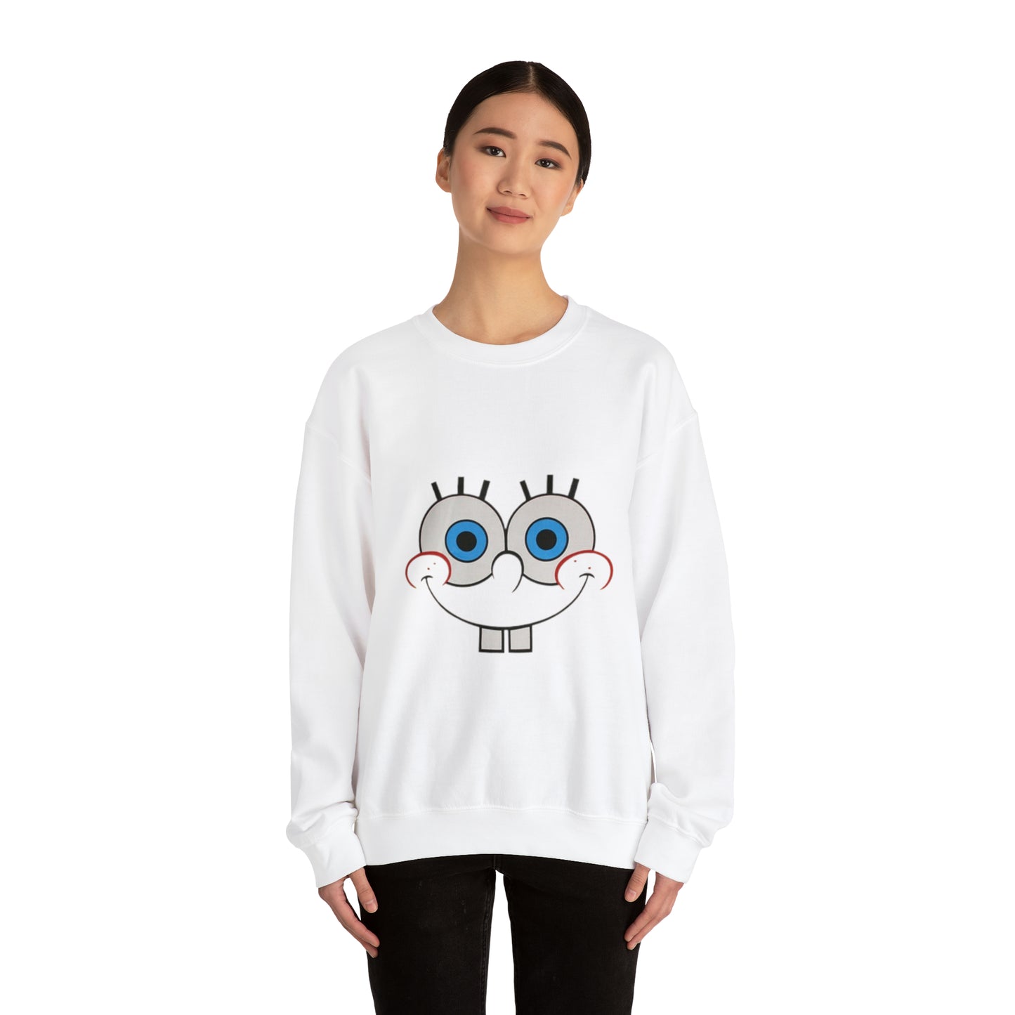 Spongebob Face Unisex Heavy Blend™ Crewneck Sweatshirt