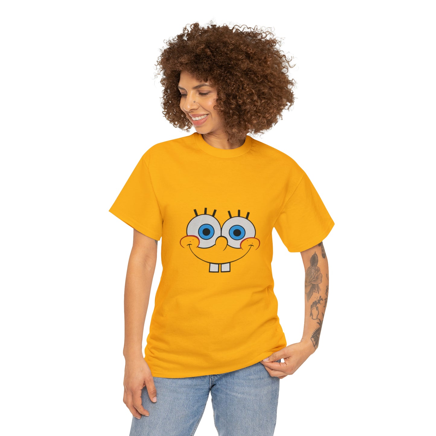 SpongeBob Face Unisex Heavy Cotton Tee
