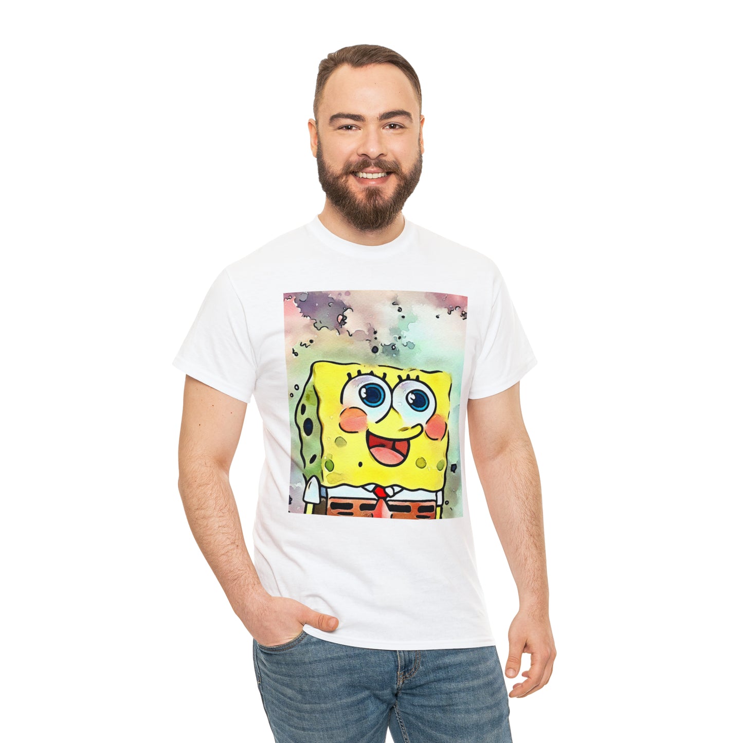 Pastel Color SpongeBob Tee