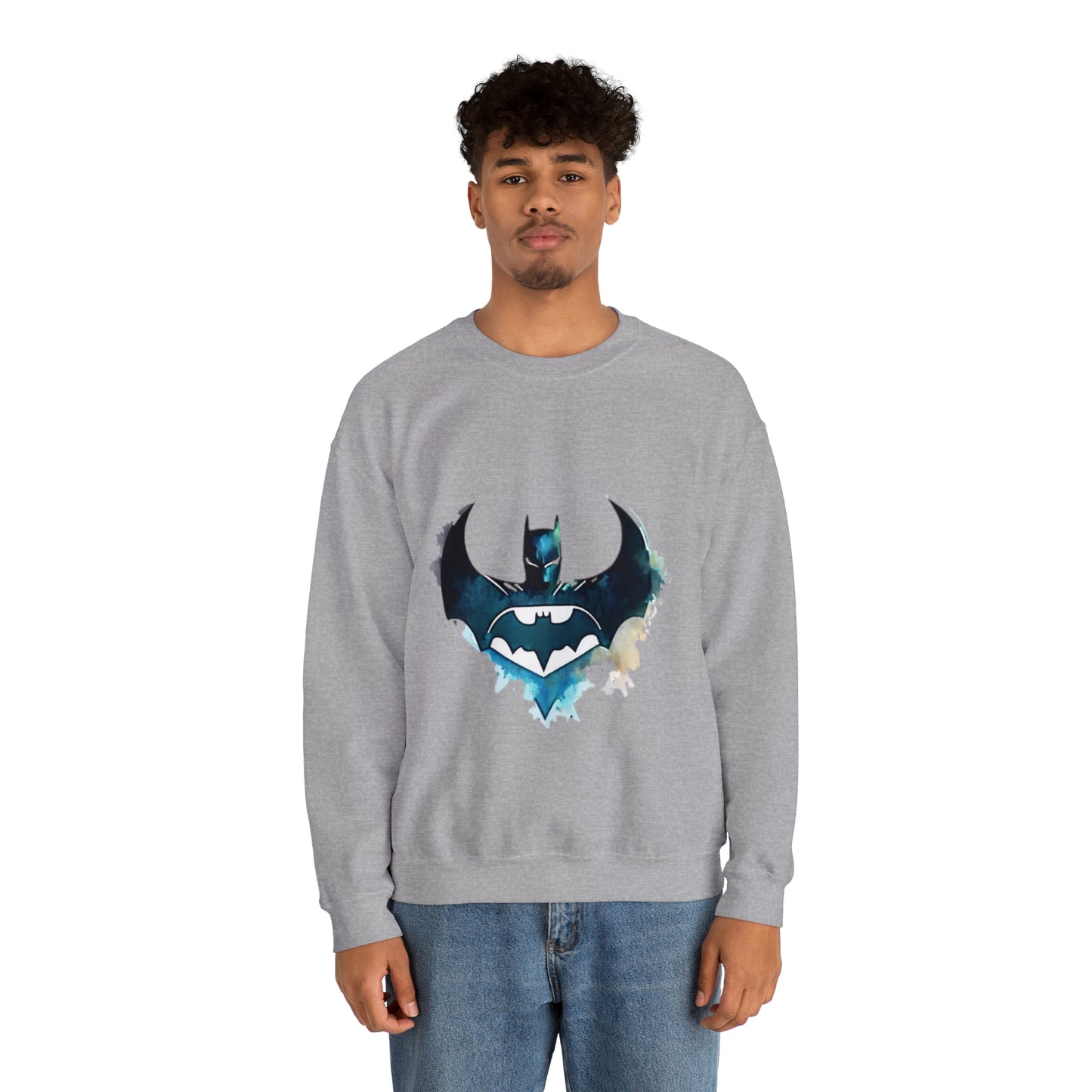 Watercolor Batman Crewneck Sweatshirt