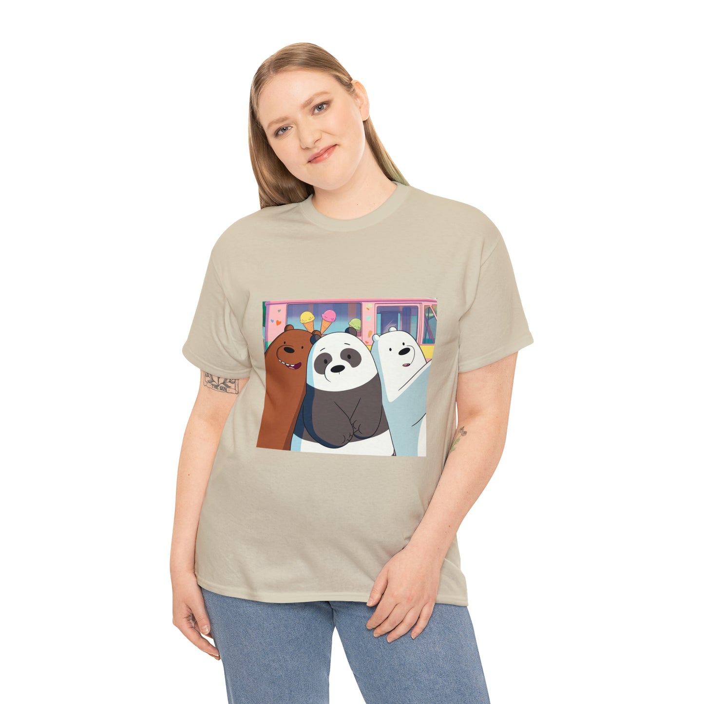 We Bare Bears Unisex Heavy Cotton Tee