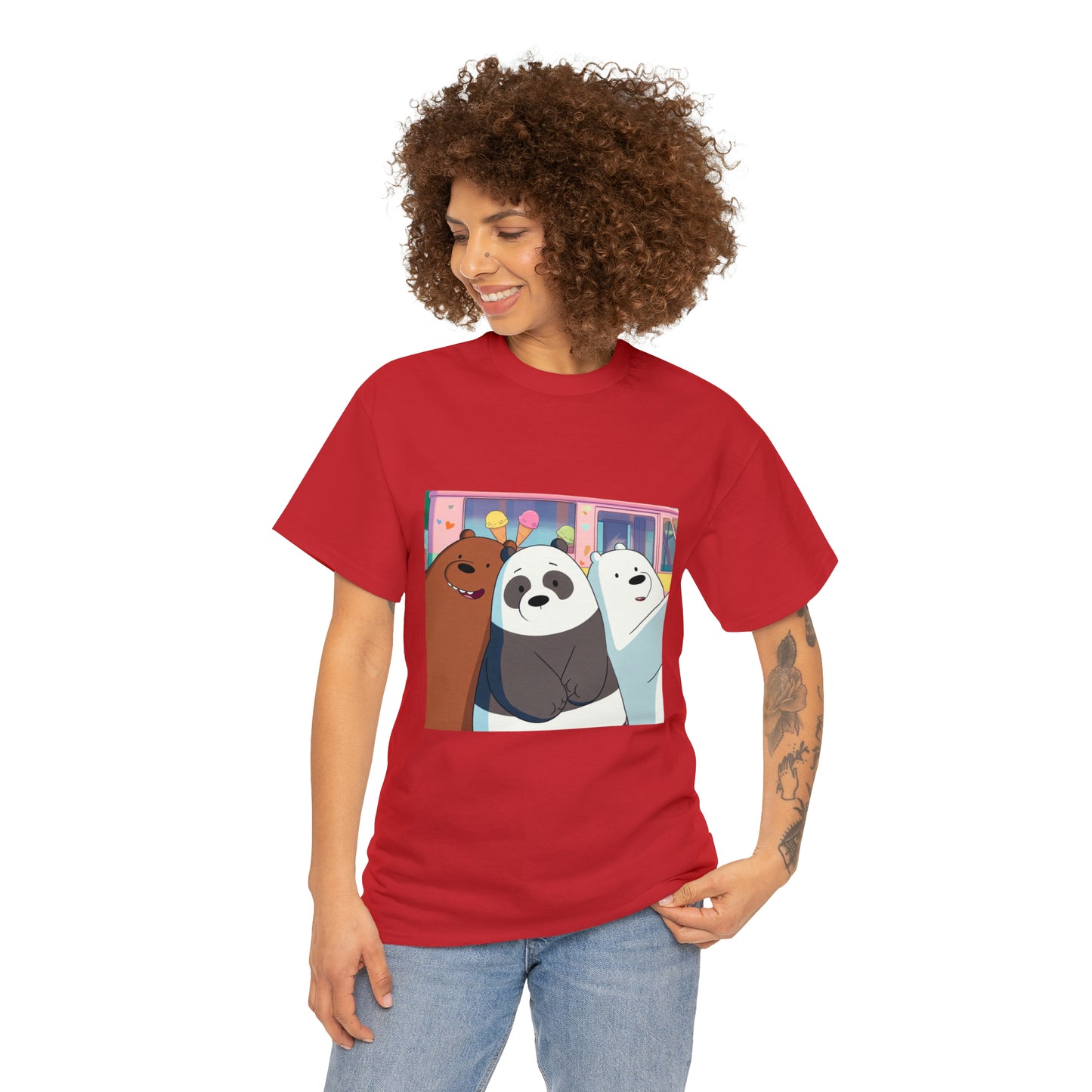 We Bare Bears Unisex Heavy Cotton Tee