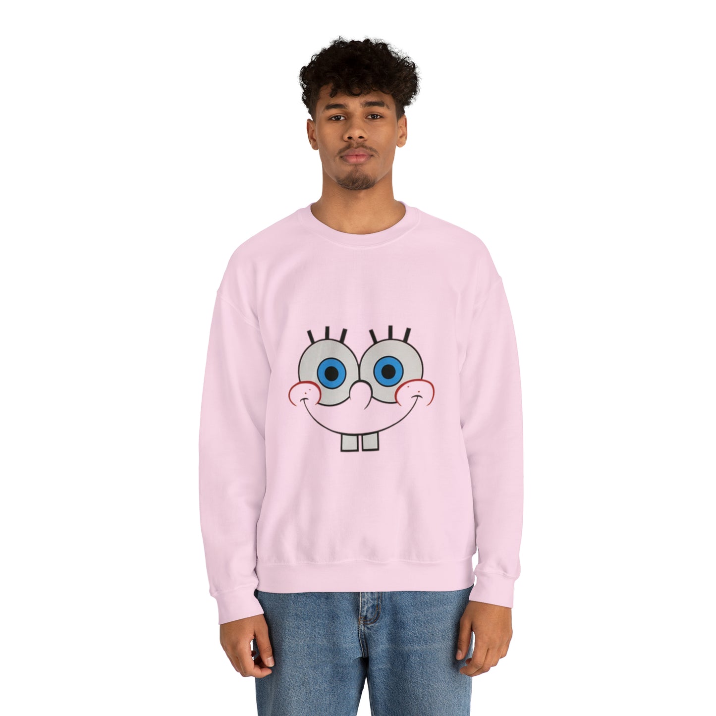 Spongebob Face Unisex Heavy Blend™ Crewneck Sweatshirt