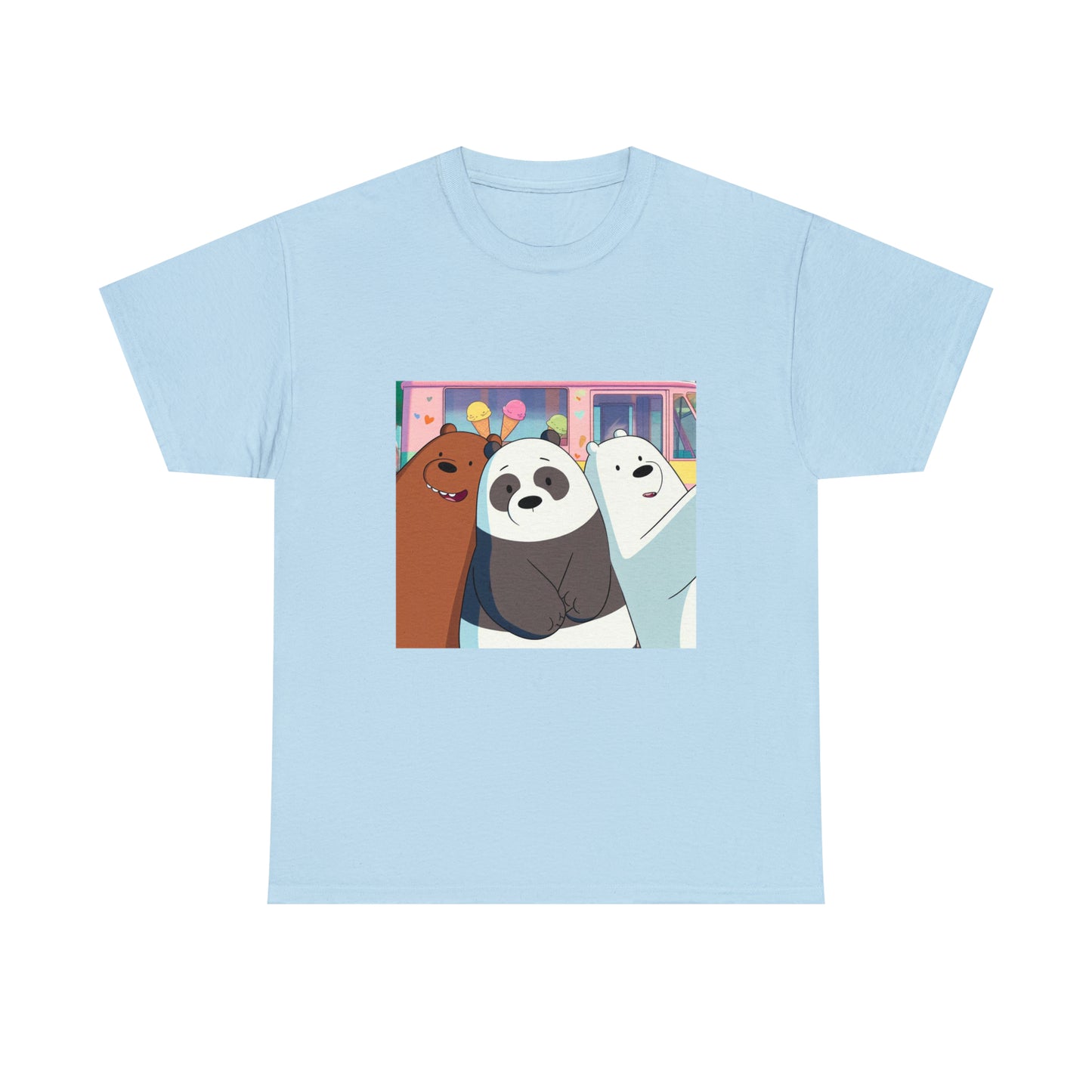 We Bare Bears Unisex Heavy Cotton Tee