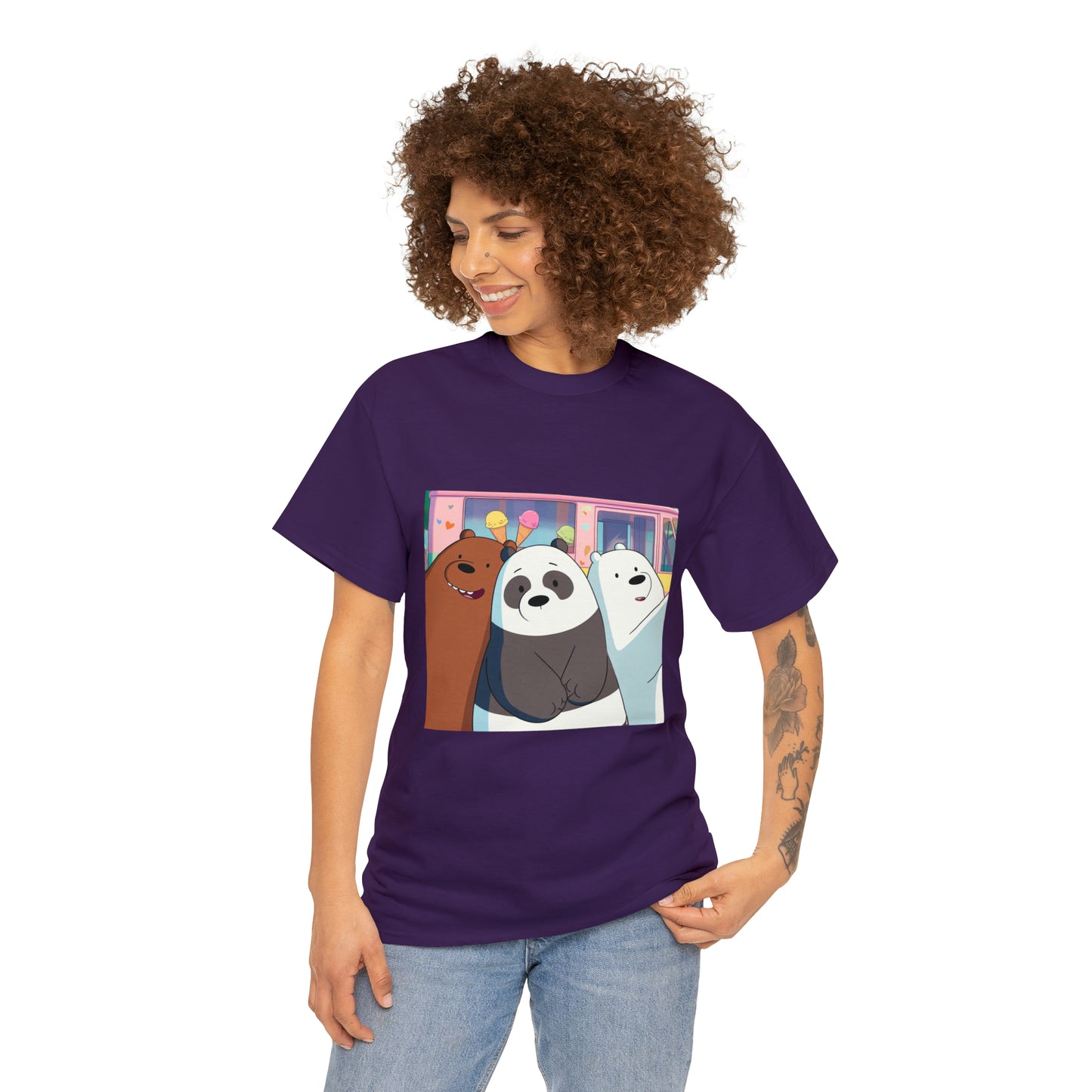 We Bare Bears Unisex Heavy Cotton Tee