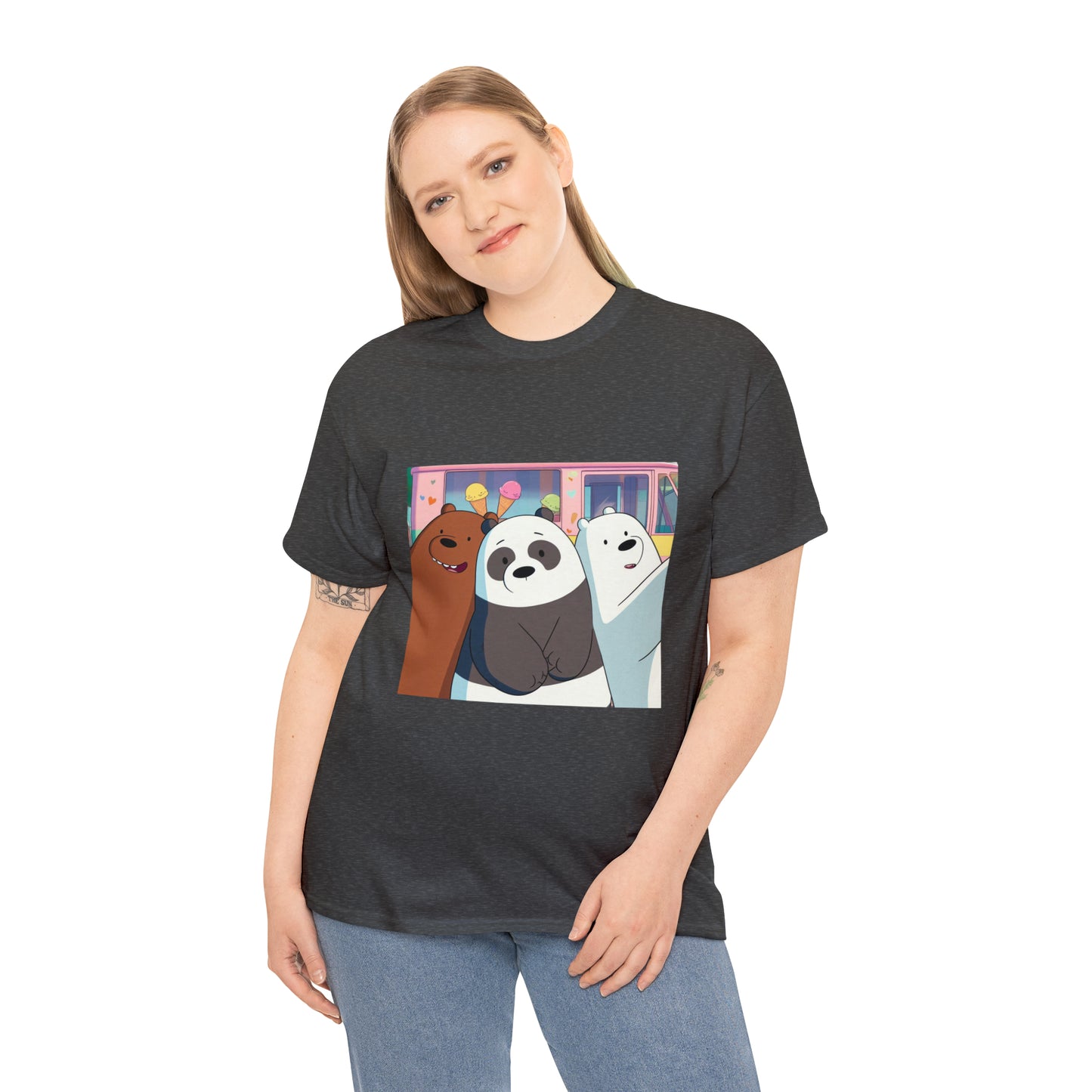 We Bare Bears Unisex Heavy Cotton Tee