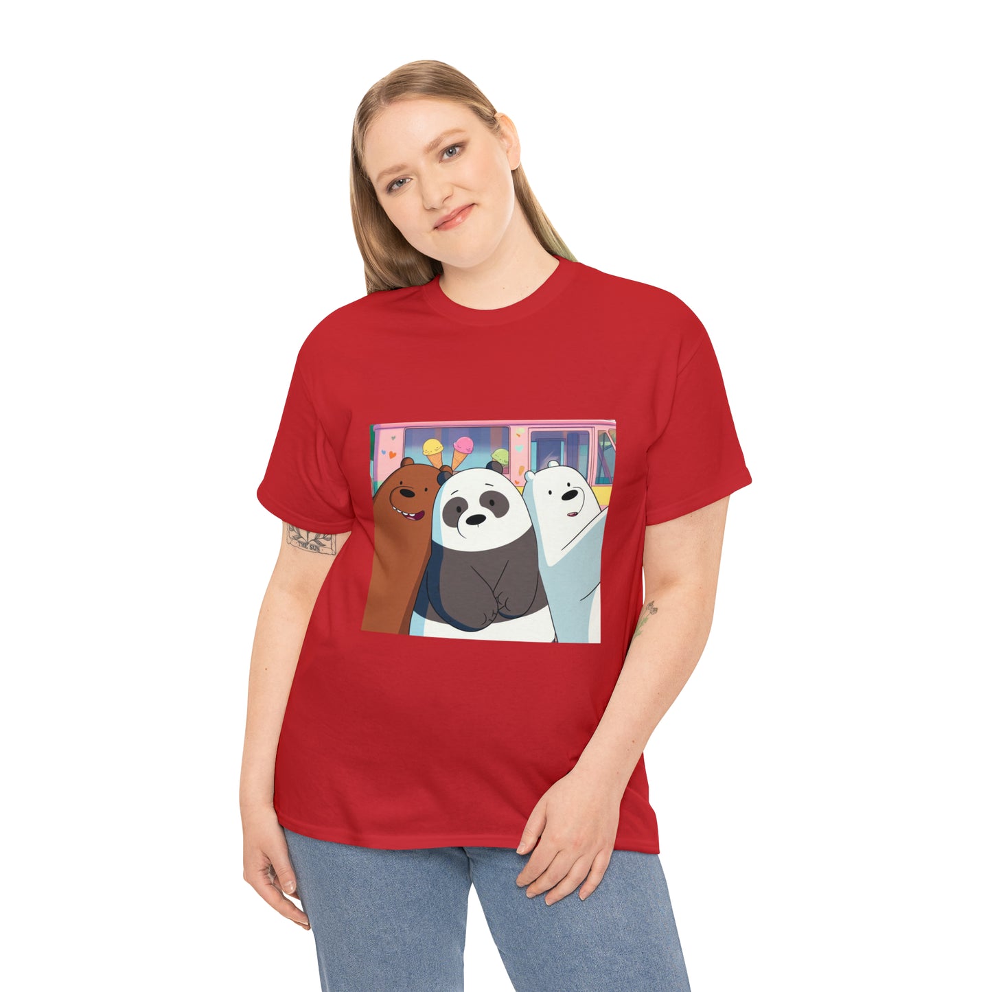 We Bare Bears Unisex Heavy Cotton Tee