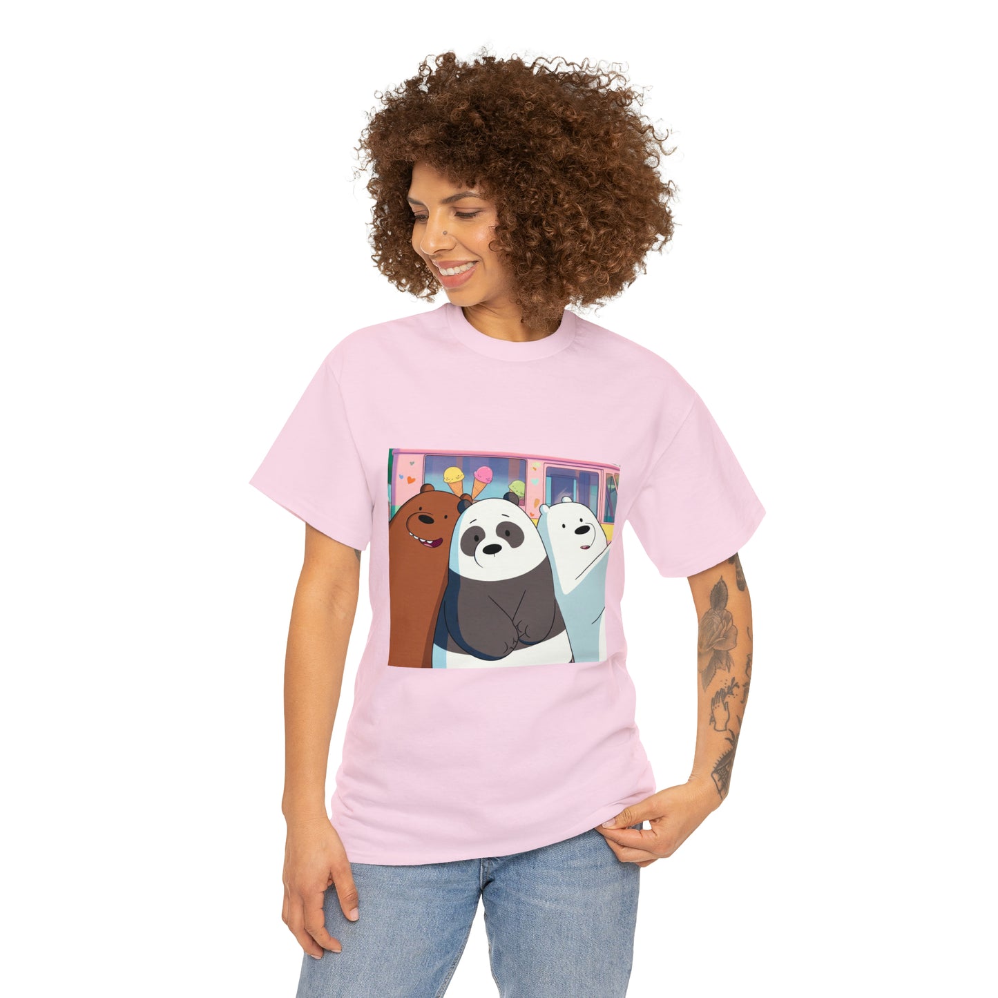 We Bare Bears Unisex Heavy Cotton Tee