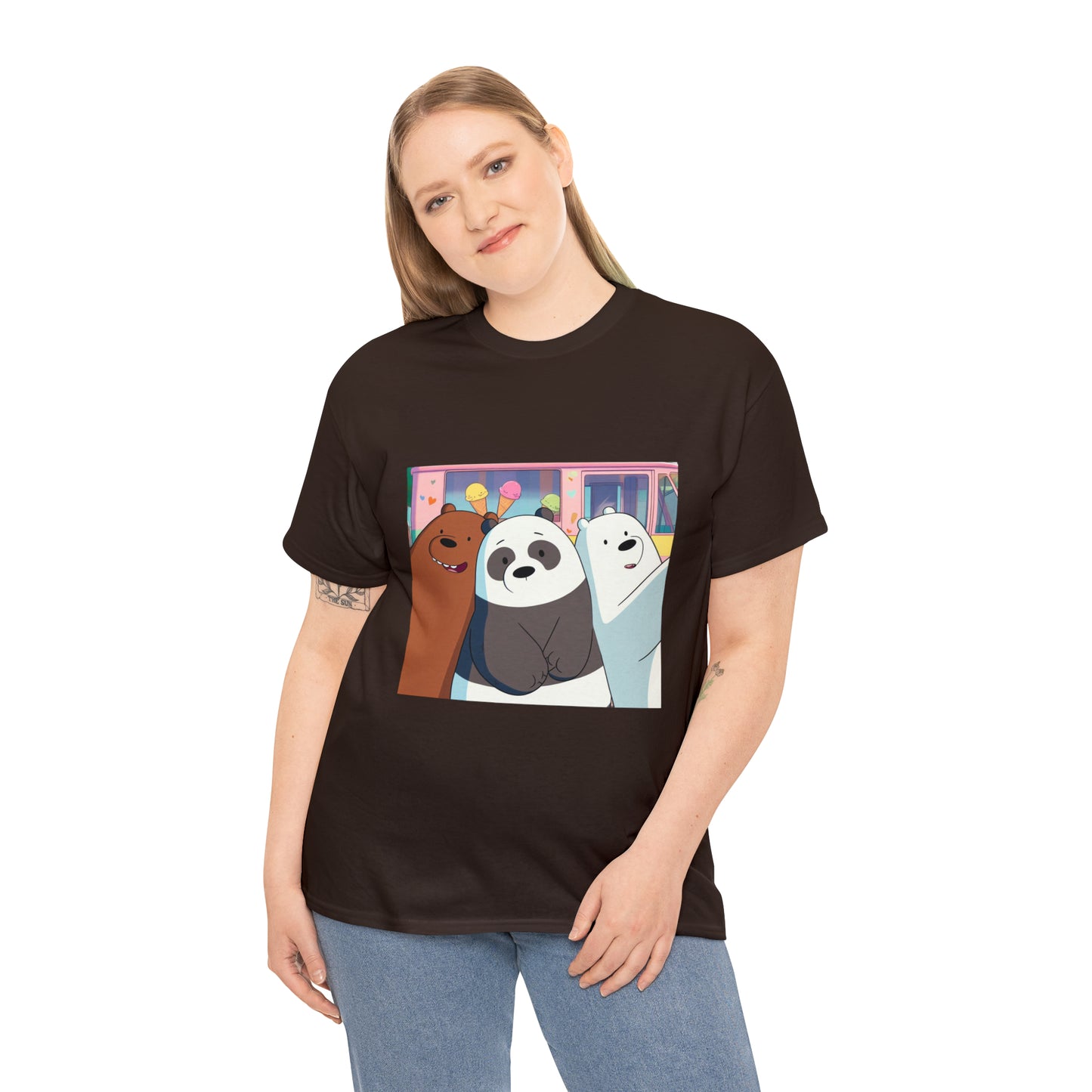We Bare Bears Unisex Heavy Cotton Tee