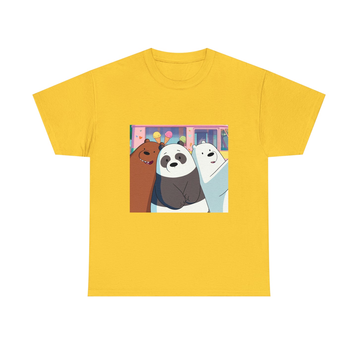 We Bare Bears Unisex Heavy Cotton Tee