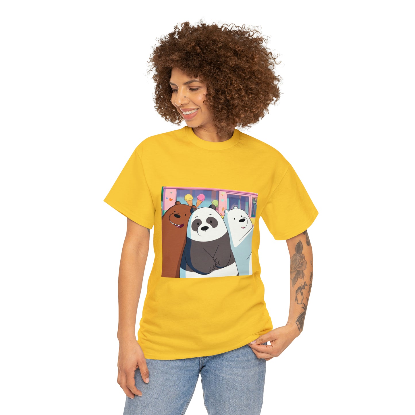 We Bare Bears Unisex Heavy Cotton Tee