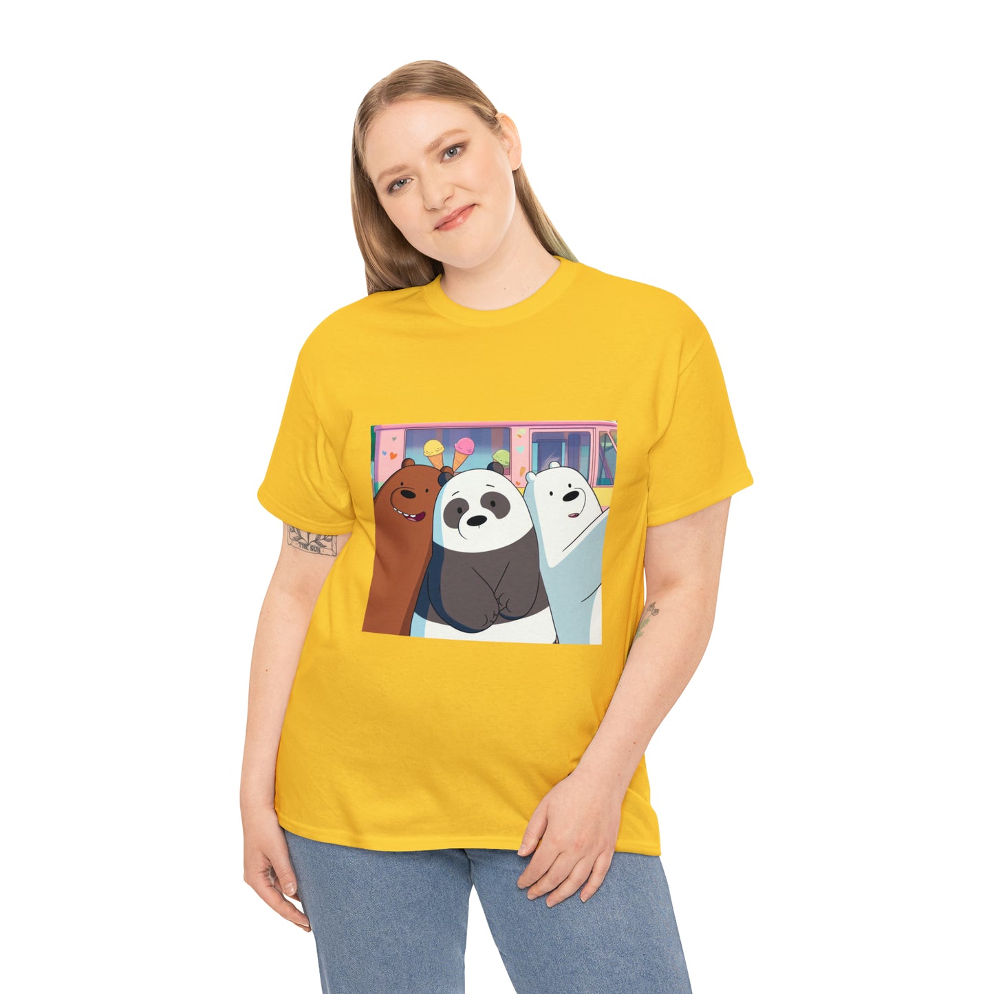 We Bare Bears Unisex Heavy Cotton Tee