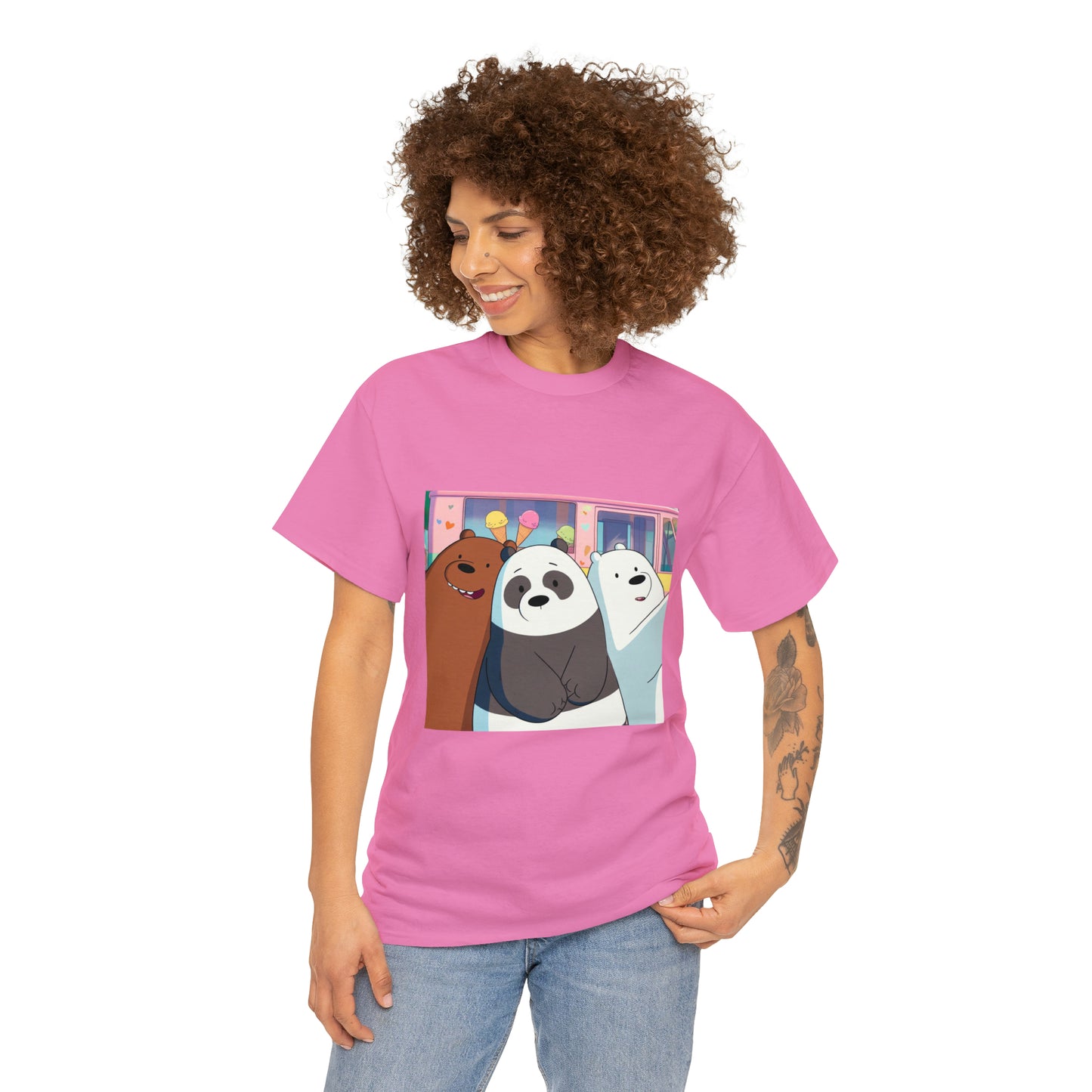 We Bare Bears Unisex Heavy Cotton Tee