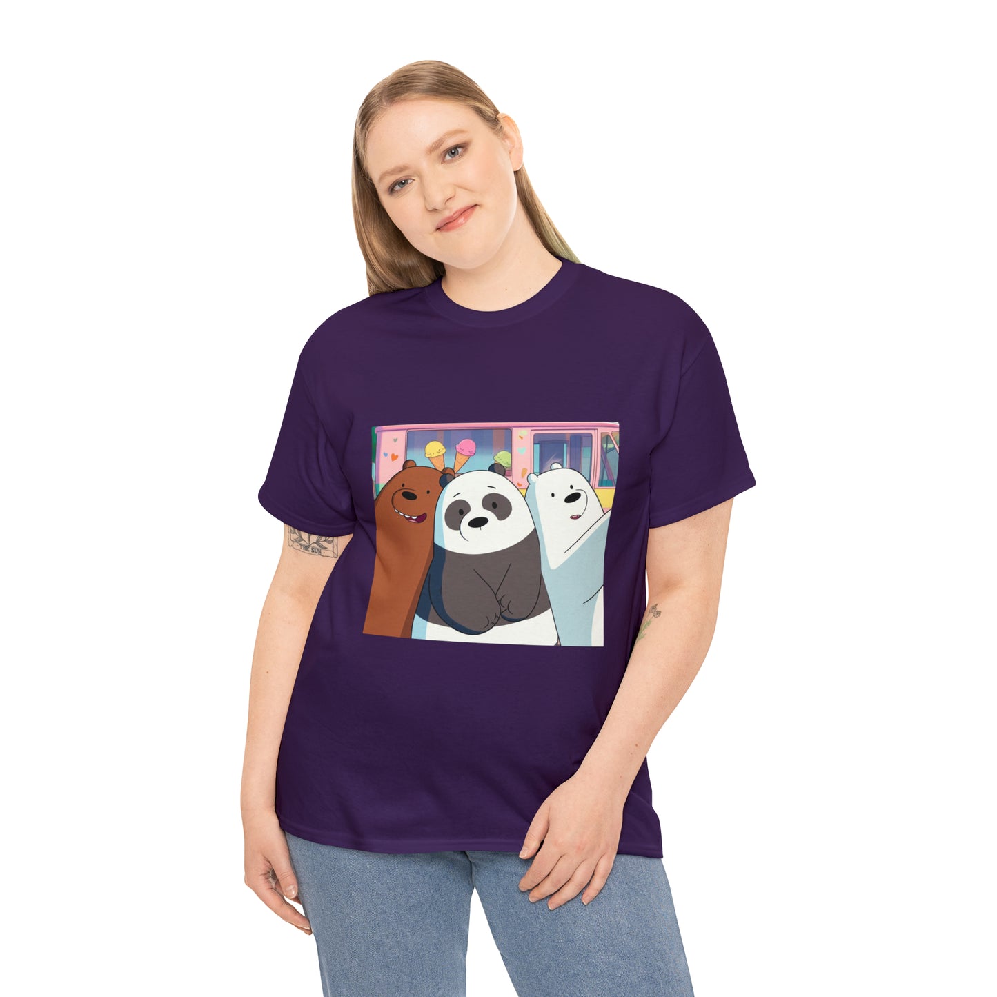 We Bare Bears Unisex Heavy Cotton Tee