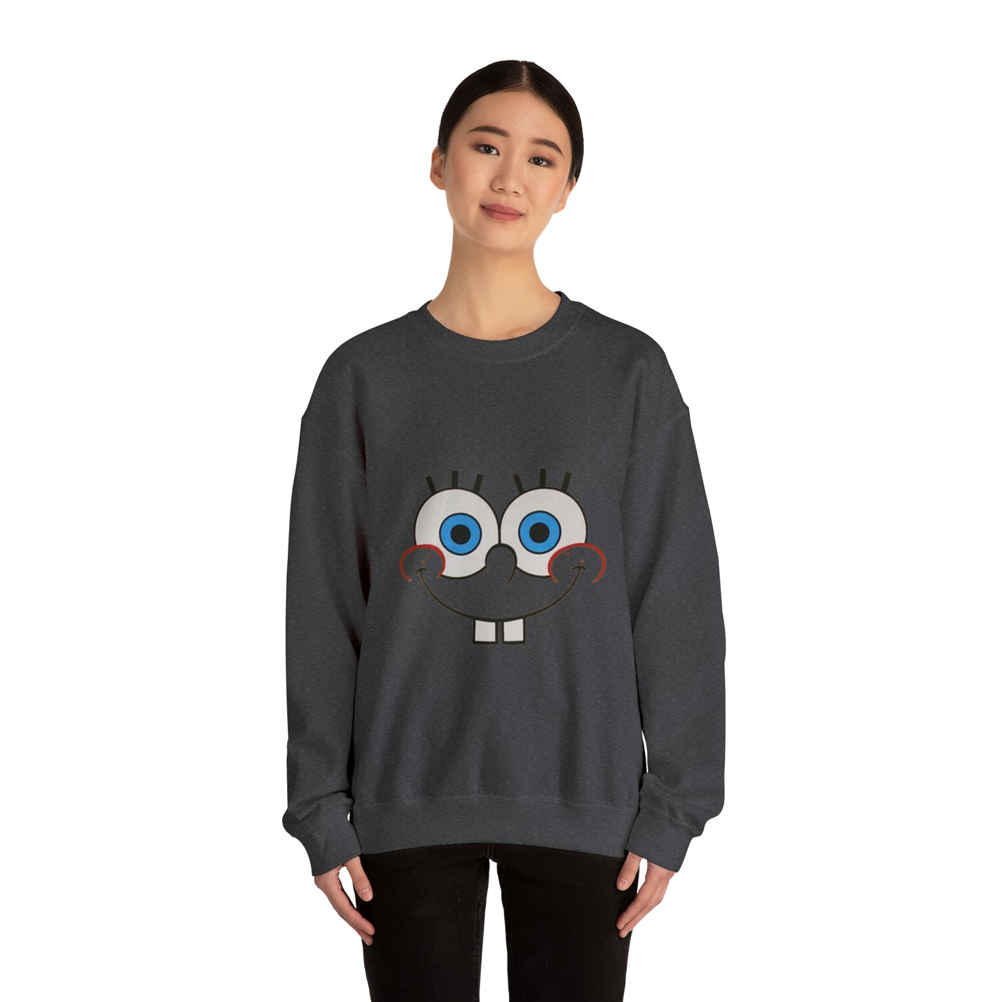 Spongebob Face Unisex Heavy Blend™ Crewneck Sweatshirt