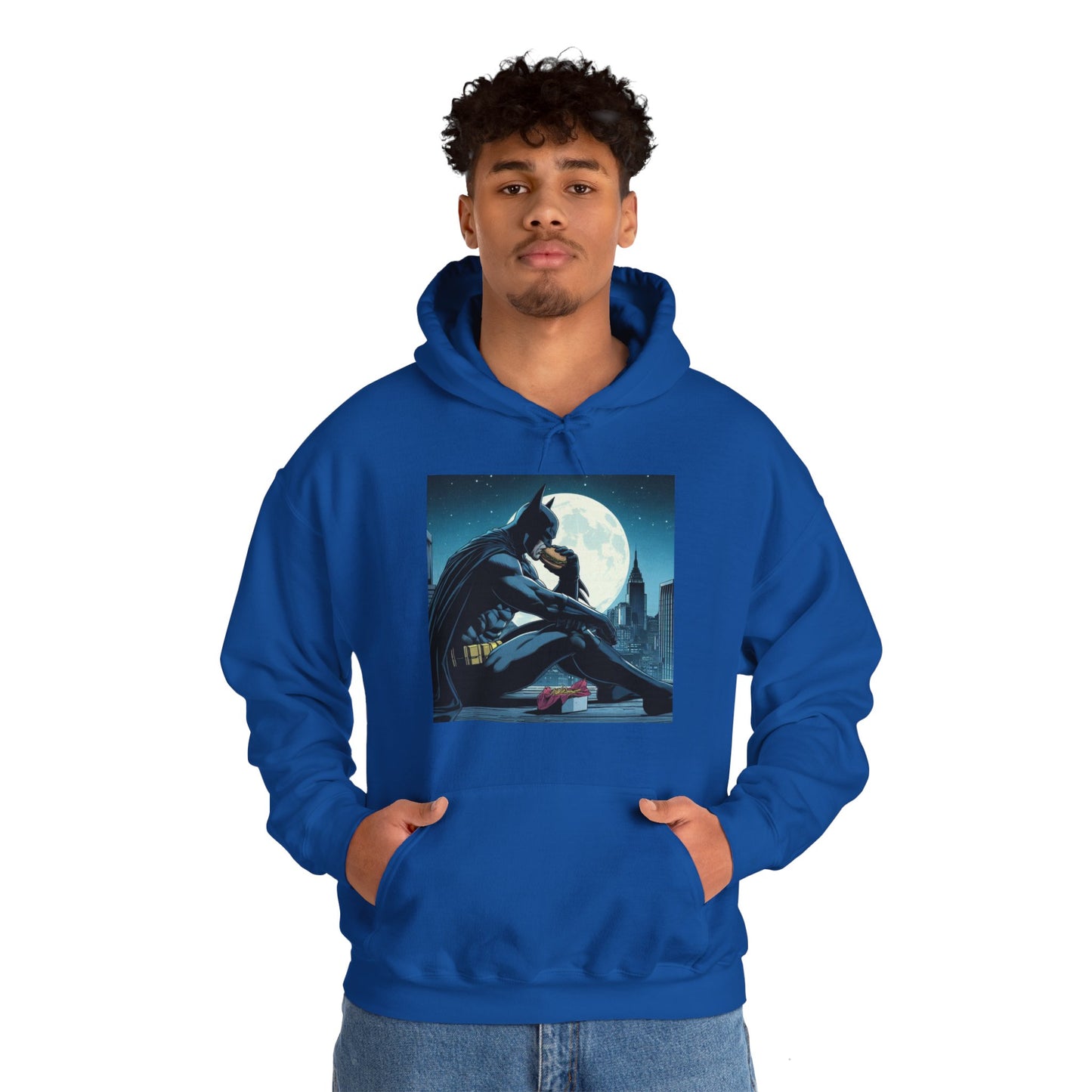 Funny Batman Eating a Burger Hoodie
