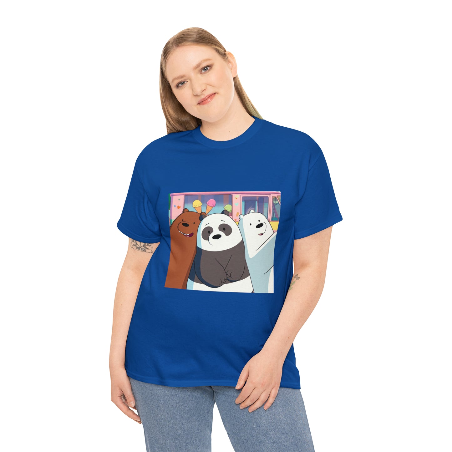 We Bare Bears Unisex Heavy Cotton Tee