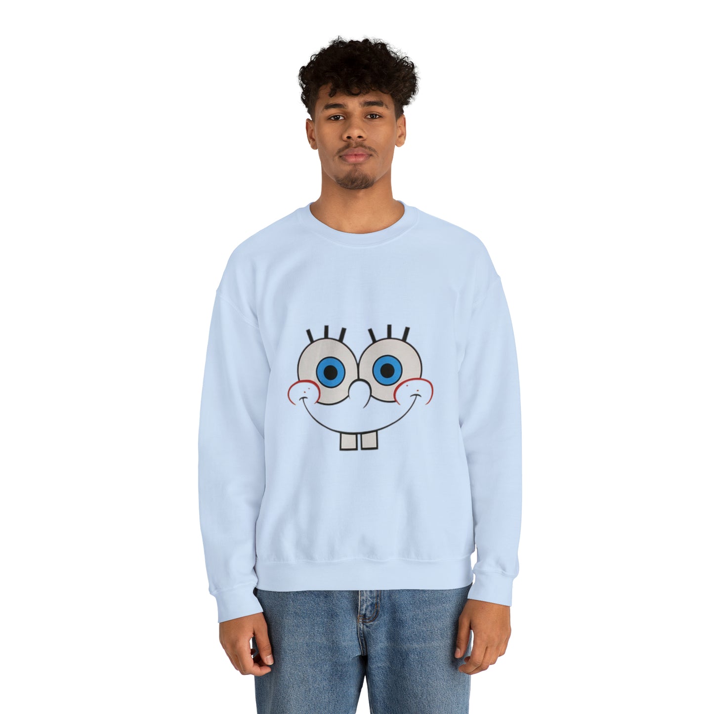 Spongebob Face Unisex Heavy Blend™ Crewneck Sweatshirt
