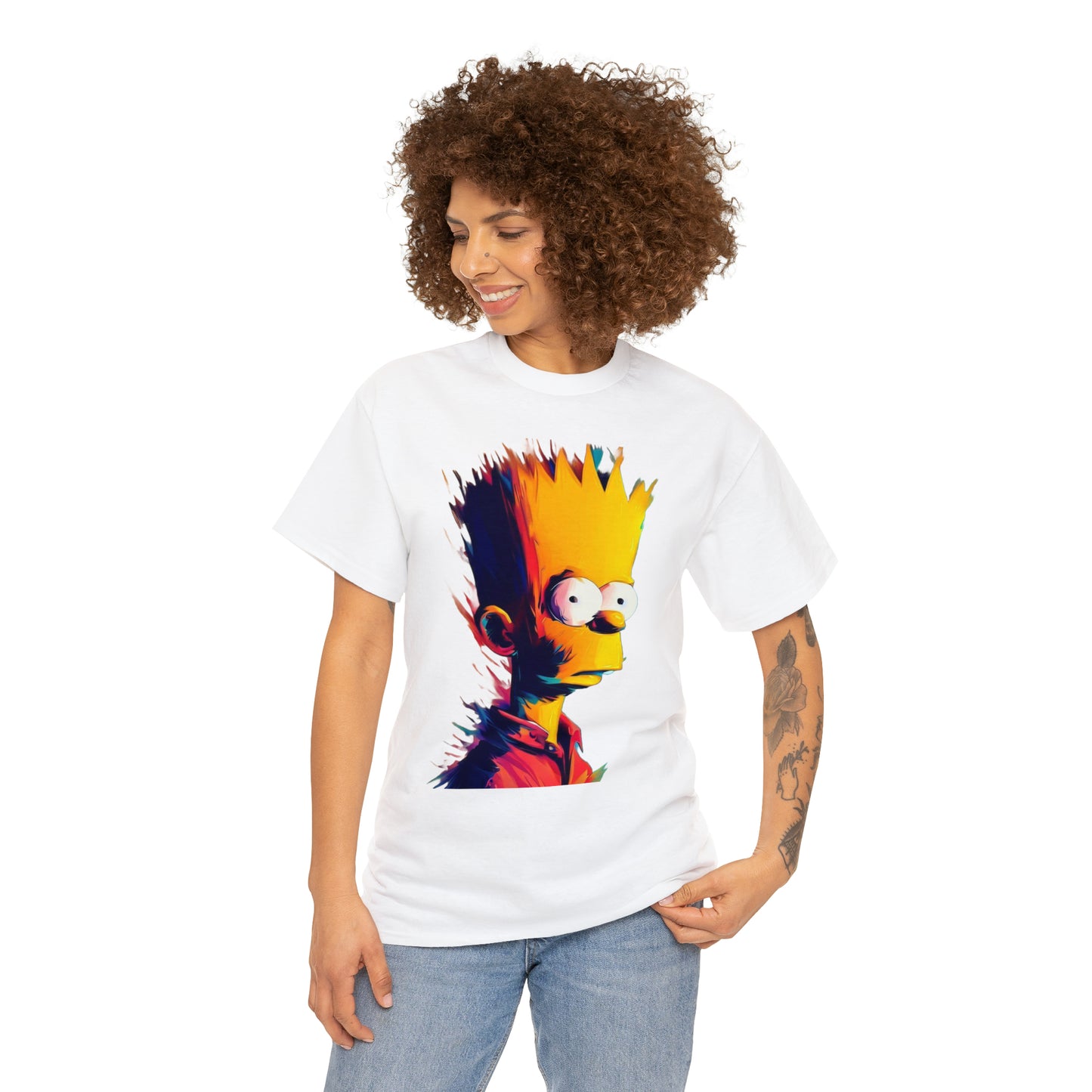 Bart Simpson Abstract Art Tee