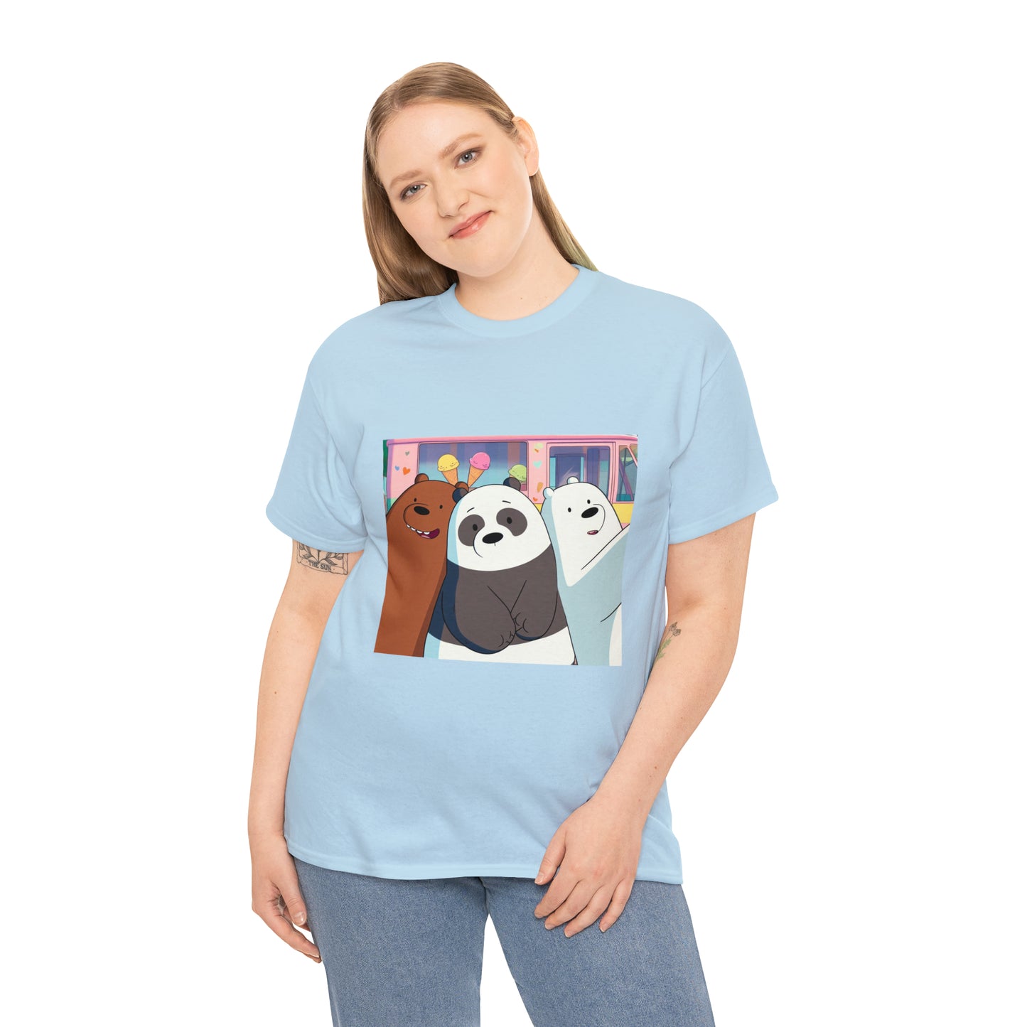 We Bare Bears Unisex Heavy Cotton Tee