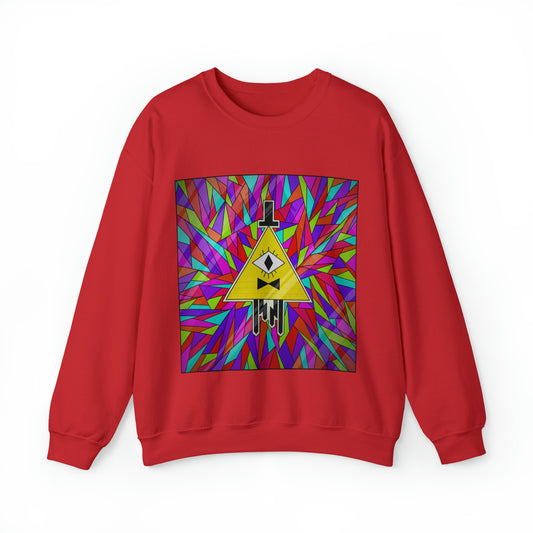 Bill Cipher Abstract Art Crewneck Sweatshirt