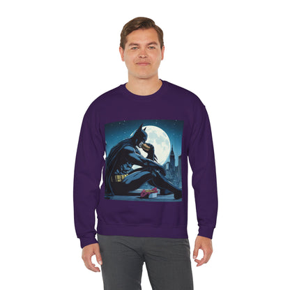 Funny Batman Eating a Burger Sweatshirt