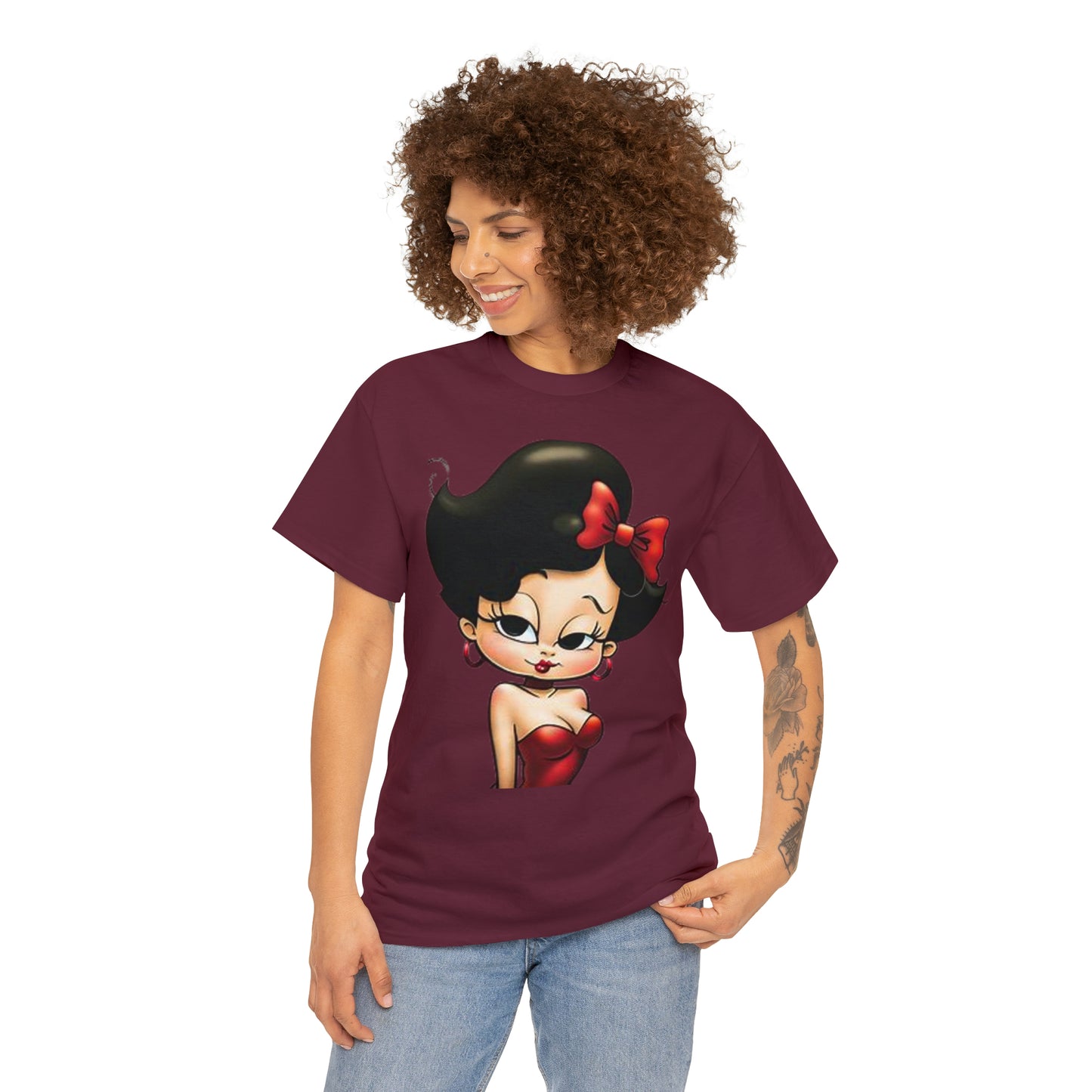 Cute Betty Boop Cotton Tee