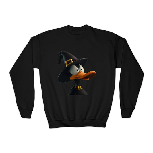 Daffy Duck Witch Halloween Crewneck Sweatshirt - Cozy and Cute