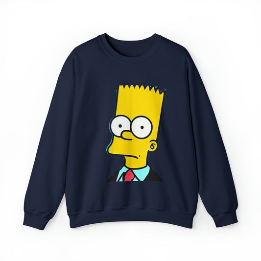 Bart Simpson Business Casual Crewneck Sweatshirt