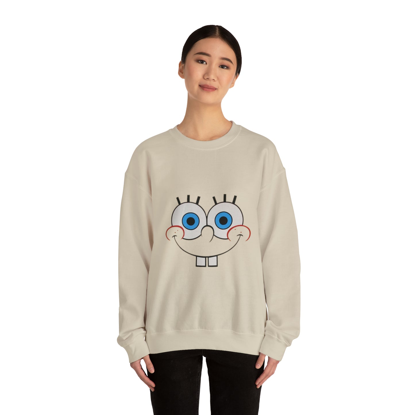 Spongebob Face Unisex Heavy Blend™ Crewneck Sweatshirt