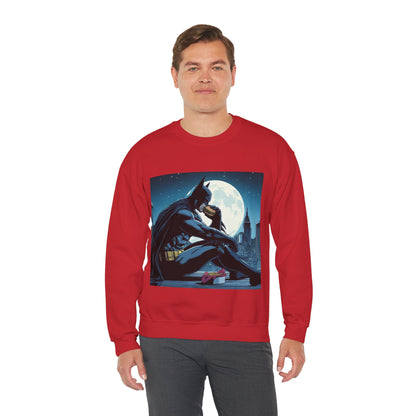 Funny Batman Eating a Burger Sweatshirt