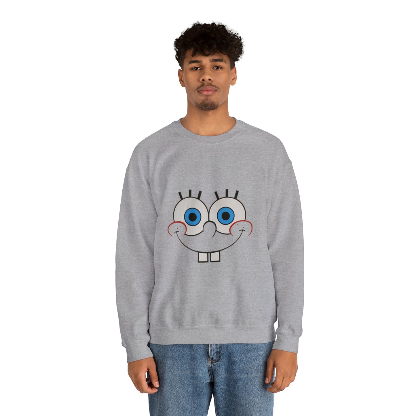 Spongebob Face Unisex Heavy Blend™ Crewneck Sweatshirt