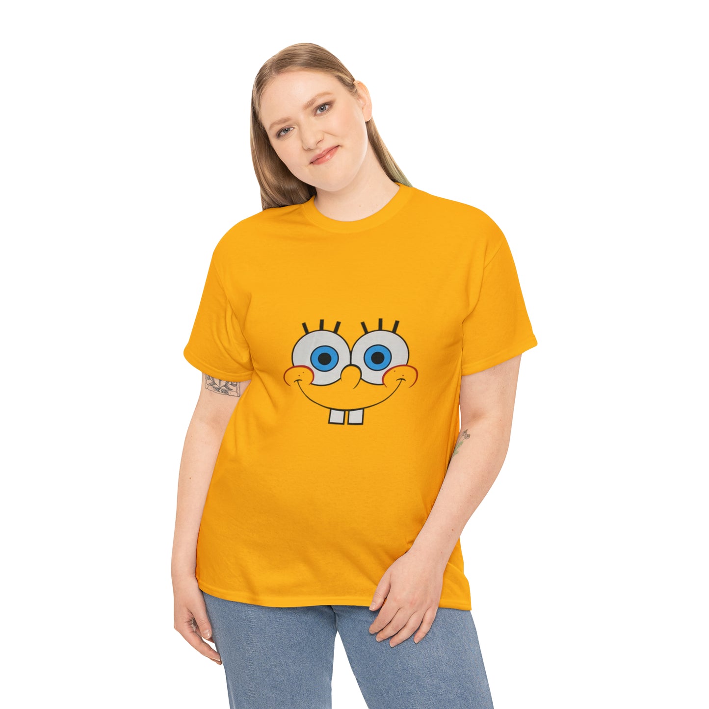 SpongeBob Face Unisex Heavy Cotton Tee